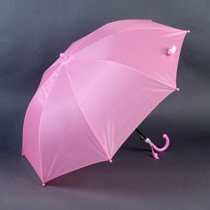 Зонт детский полуавтоматический d=90 см, цвет светло-розовый