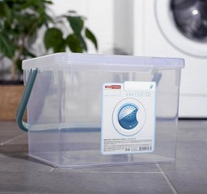 Контейнер для стирального порошка, 3,5 л, цвет прозрачный