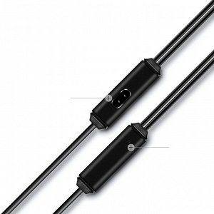 Проводные наушники HOCO M14 inital, Jack 3.5mm, 1.2 м, черный, контроллер с микрофоном