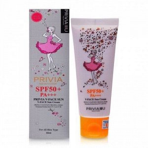 Солнцезащитный крем "PRIVIA V-Face Sun Cream SPF50" 60 мл