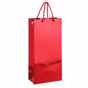 Пакет подарочный, вензеля, высококачественная бумага, тиснение фольгой, 17х35х9 см, 4 цвета