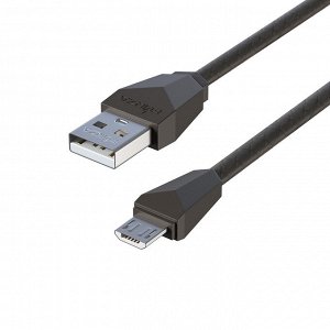 FORZA Кабель для зарядки Комфорт Micro USB, 1м, 1А, прорезиненный, 5 цветов, пакет