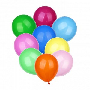 Капитан Весельчак Набор воздушных шаров 10шт, латекс, 10", микс цветов пастель