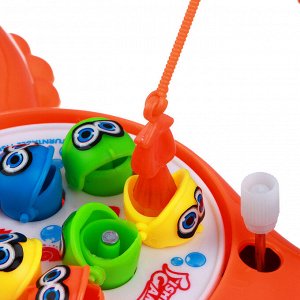 ИГРОЛЕНД Игрушка-рыбалка "Дино" заводная, пластик, магнит, 24х16,5х4см, 3 дизайна