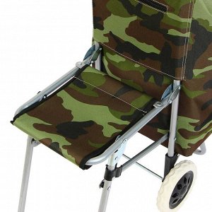VETTA Тележка+сумка со стулом, сумка до 30кг, 31л, стул до 120кг, 44x94x26см, брезент, колеса d16см