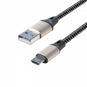 FORZA Кабель для зарядки Футбол Micro USB, 1м, 2А, стикеры в комплекте, 2 цвета, пакет