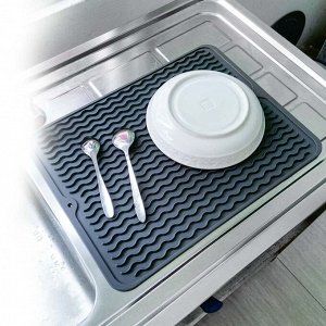 VETTA Коврик для сушки посуды, 48х30см, 260 г, силикон, 3 цвета