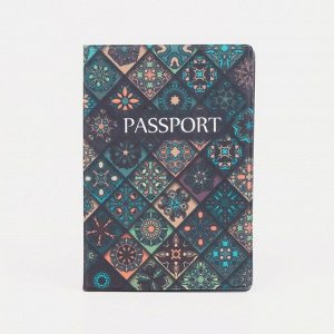 Обложка для паспорта, цвет зелёный 5191687