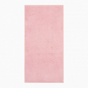 Полотенце махровое Экономь и Я "Новогодний фламинго" 30*60 см, цв. розовый, 70% хл., 30% бамбук, 340