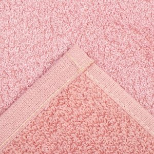 Полотенце махровое Экономь и Я "Новогодний фламинго" 30*60 см, цв. розовый, 70% хл., 30% бамбук, 340