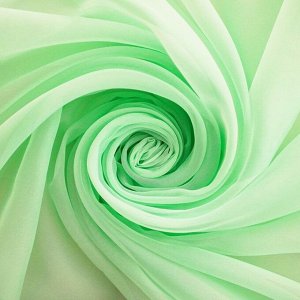 Witerra Тюль вуаль однотонная 145х260 см, светло-зелёный, 100% п/э