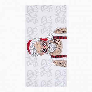 Новогодний подарочный набор Этель "Santa", полотенце 70х146 см и аксессуары