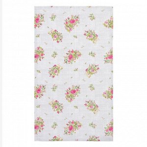 Полотенце Доляна Roses on linen 35х60 см, 100% хл, рогожка 164 г/м2