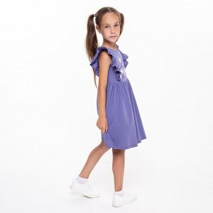 Luneva Платье для девочки, цвет индиго, рост 110 см