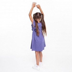 Luneva Платье для девочки, цвет индиго, рост 104 см