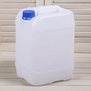 Канистра 20 литров пластиковая, пищевая для питьевой воды и жидкостей, пластмассовая.