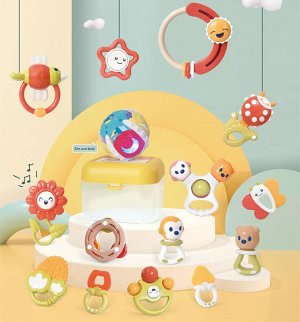 Детские погремушки, игрушки для новорожденных 0-12 месяцев 12 шт.