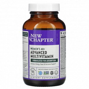 New Chapter, улучшенный мультивитаминный комплекс для женщин старше 40 лет, 96 вегетарианских таблеток