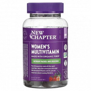 New Chapter, Мультивитамины для женщин, со вкусом ягод и цитрусовых, 75 жевательных таблеток