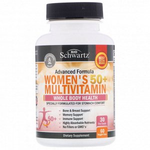 BioSchwartz, мультивитамины для женщин старше 50 лет, 60 растительных капсул