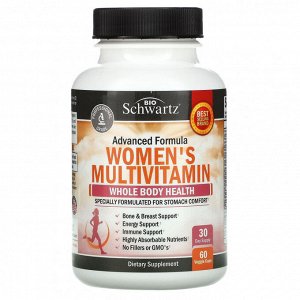 BioSchwartz, мультивитамины для женщин, 60 растительных капсул