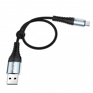 NEW ! Кабель USB HOCO X38 Cool, USB - Type-C или iOS Lightning, 2,4-3A, 0.25 м