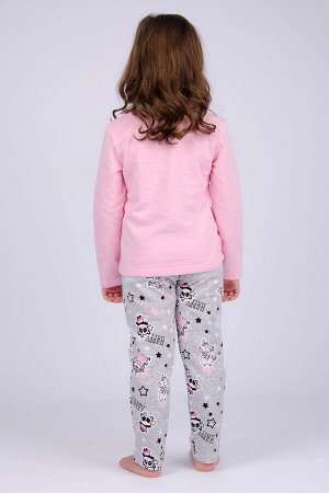 Пижама с брюками для девочки ПД-124 хэппи