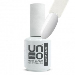 Uno Гель-лак для ногтей / Super White, 15 мл