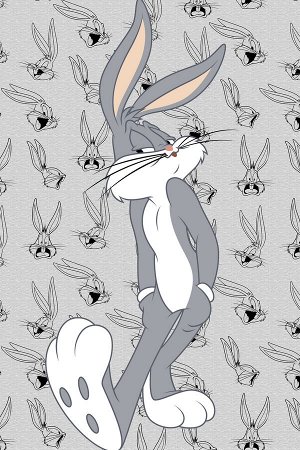 Пижама д/дев модель "комбинезон" Juno "Looney Tunes" AW20GJ0514 серый/зайчики