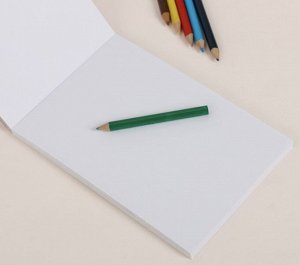 Набор «Котик»: скетчбук, планшет и цветные карандаши 6 шт, 24 х 15,5 х 2,1 см
