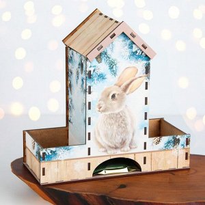 Чайный домик «Реалистичный кролик», 19,5 х 9 х 19,5 см