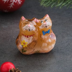 Сувенир Сувенир «Кот с кошкой», 8?4?7 см, селенит 3413657