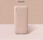 Портативная зарядка на 10000 mAh с кожаным чехлом