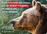 Виниловый магнит &quot;Если русский вам скажет...&quot;