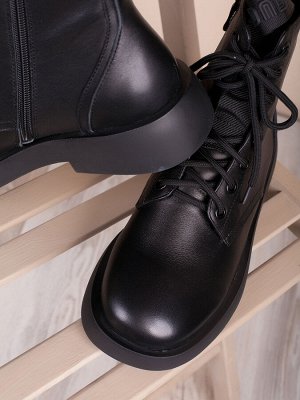 Стильные женские ботинки на низком ходу (D1-2053)