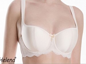 Helena 1228 Бюстгальтер женский балконет на каркасах. Кружевной стан, чашки на дубляже с хлопком