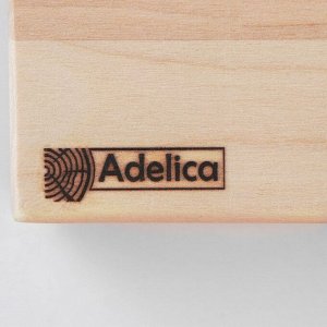 Доска разделочная Adelica «Профи», 70?30?4 см, с металлическими стяжками и боковыми ручками, берёза