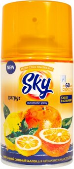 SKY MAX Запасной баллон для диспенсеров  250мл Цитрус