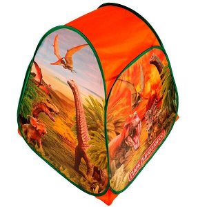 GFA-DINOPARK01-R Палатка детская игровая ПАРК динозавров, 81х90х81см, в сумке Играем вместе в кор.24шт