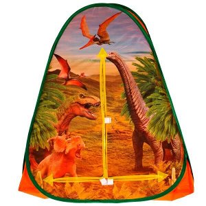 GFA-DINOPARK01-R Палатка детская игровая ПАРК динозавров, 81х90х81см, в сумке Играем вместе в кор.24шт