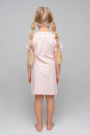 Сорочка для девочки Crockid К 1159 штрихи на бежево-розовом