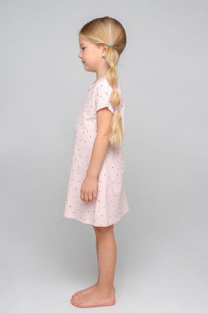 Сорочка для девочки Crockid К 1159 штрихи на бежево-розовом