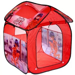 GFA-LB-R Палатка детская игровая Леди Баг и Супер Кот 83х80х105см, в сумке Играем вместе в кор.24шт