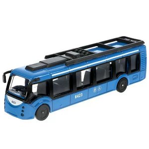 SB-19-30-BU-WB Машина металл АВТОБУС новый, 15 см, двери, инерц., кор. Технопарк в кор.2*24шт