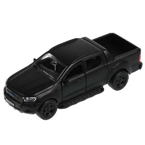 SB-18-09-FR-N(BL-MATTE)-WB Машина металл FORD ranger ПИКАП, 12 см, .дв., баг., инерц., черый мат., кор. Технопарк в кор.2*24шт