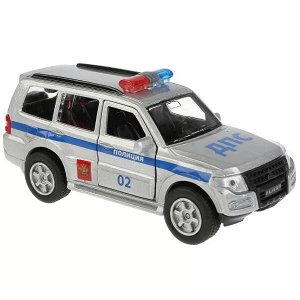 SB-17-61-MP(P)-WB ТМ ТЕХНОПАРК. МЕТАЛЛ MITSUBISHI PAJERO ПОЛИЦИЯ 12 СМ, ОТКРЫВ. ДВЕРИ, ИНЕРЦ. В КОР. в кор.2*24шт