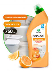 Универсальный чистящий гель "DOS GEL" Сила цитруса (флакон 750 мл)