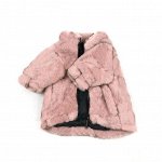 Куртка для животных, из искусственного меха, цвет пепельно-розовый
