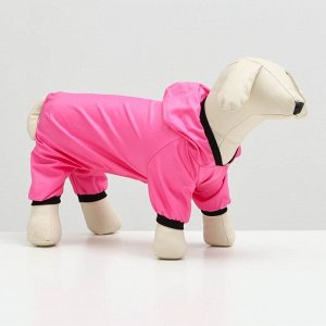 Комбинезон для собак, М (дс - 25 см, ог - 34 см), розовый