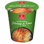 Лапша быстрого приготовления со вкусом креветки и лайма по-восточному (СТАКАН) 60г